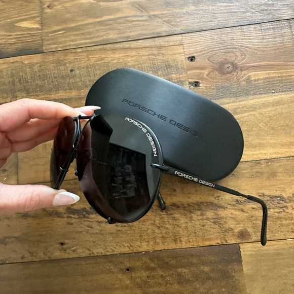 Porsche Design Aviators P8478 Black/Grey / 63 Kardashian NEW IN BOX - Picture 9 of 9